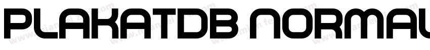 PlakatDB Normal字体转换